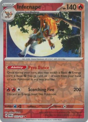 SV Twilight Masquerade 033/167 Infernape (Reverse Holo)