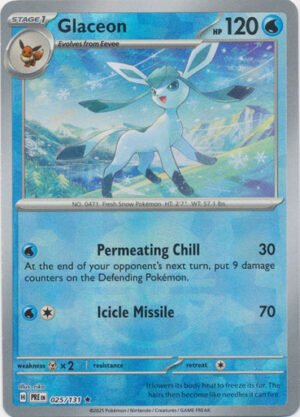 SV Prismatic Evolutions 025/131 Glaceon (POKE BALL Pattern Holo)