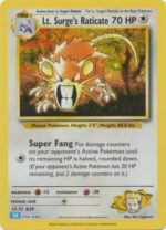 TCG Classic Collection: Blastoise Deck 016/034 Lt. Surge's Raticate (Holo)