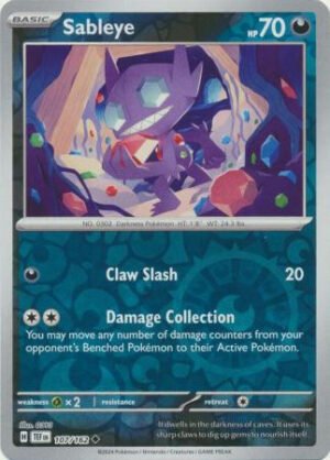 SV Temporal Forces 107/162 Sableye (Reverse Holo)