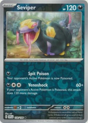 Scarlet & Violet (Base Set) 128/198 Seviper (Reverse Holo)