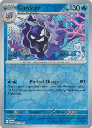 Scarlet & Violet 151 091/165 Cloyster (Reverse Holo)