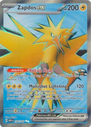 Scarlet & Violet 151 192/165 Zapdos ex (Full Art)