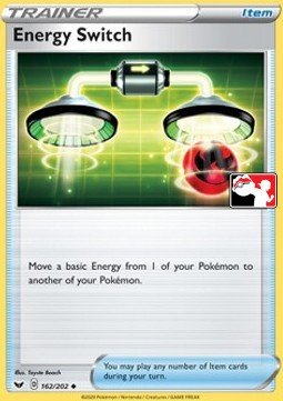 Sword & Shield (Base) 162/202 Energy Switch (Prize Pack League Promo Non-Holo)