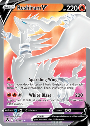 SWSH Silver Tempest 172/195 Reshiram V (Full Art)