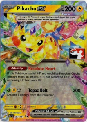 SV Surging Sparks 057/191 Pikachu ex (Prize Pack League Promo)