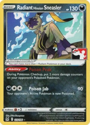 SWSH Lost Origin 123/196 Radiant Hisuian Sneasler (Prize Pack League Promo)