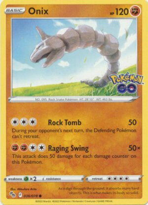 Pokemon GO 036/078 Onix