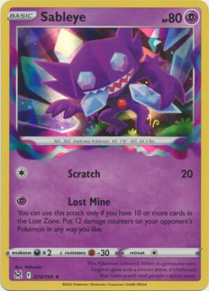 SWSH Lost Origin 070/196 Sableye (Holo)