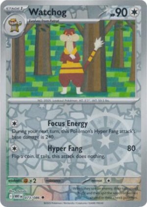 SV White Flare 073/086 Watchog (Reverse Holo)