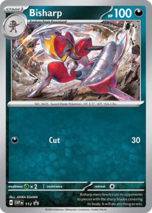 Scarlet & Violet Promo SVP112 Bisharp (No Symbol)