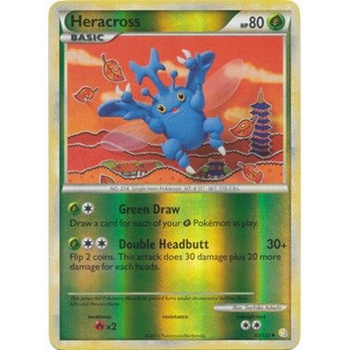 HeartGold & SoulSilver 43/123 Heracross (Reverse Holo)
