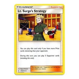 SM Unbroken Bonds 178/214 Lt. Surge's Strategy