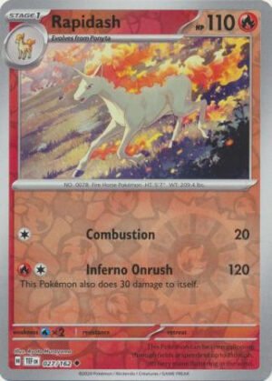 SV Temporal Forces 027/162 Rapidash (Reverse Holo)