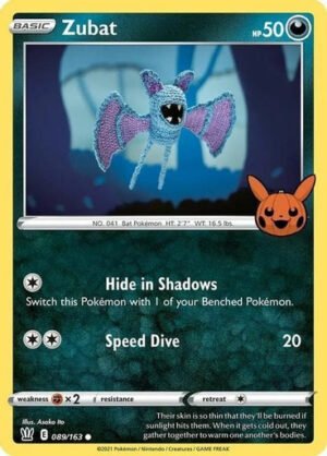 Battle Styles 089/163 Zubat (Pikachu Pumpkin Stamp)