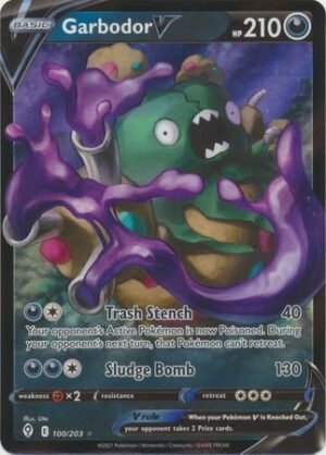 Evolving Skies 100/203 Garbodor V (Half Art)