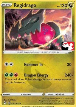 Evolving Skies 124/203 Regidrago (Prize Pack League Promo Non-Holo)