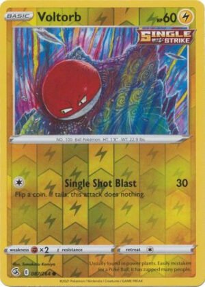Fusion Strike 087/264 Voltorb (Reverse Holo)