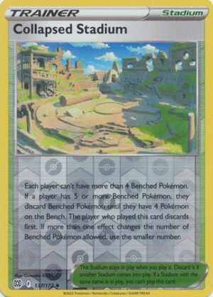 Brilliant Stars 137/172 Collapsed Stadium (Reverse Holo)
