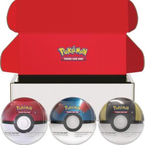 Pokemon Ball Tin Set of 3 In Display Box (Poke Ball, Great Ball, and Ultra Ball)