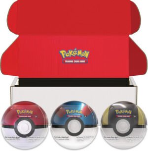 Pokemon Ball Tin Set of 3 In Display Box (Poke Ball, Great Ball, and Ultra Ball)