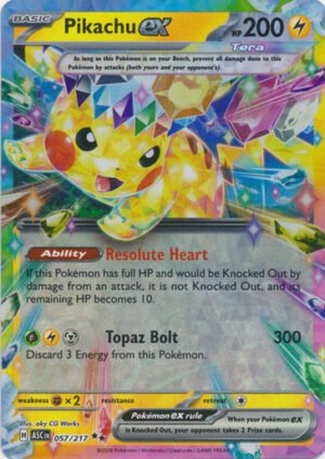 ME Ascended Heroes 057/217 Pikachu ex (Half Art)