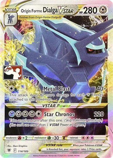 Astral Radiance 114/189 Origin Forme Dialga VSTAR (Prize Pack League Promo)
