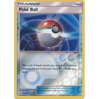 Sun and Moon (Base Set) 125/149 Poke Ball (Reverse Holo)