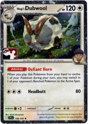 SV Journey Together 136/159 Hop's Dubwool (Prize Pack League Promo Cosmo Holo)