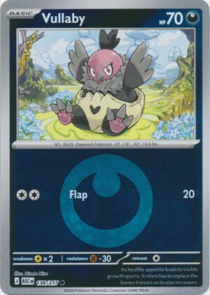 ME Ascended Heroes 138/217 Vullaby (Reverse Holo ENERGY SYMBOL)