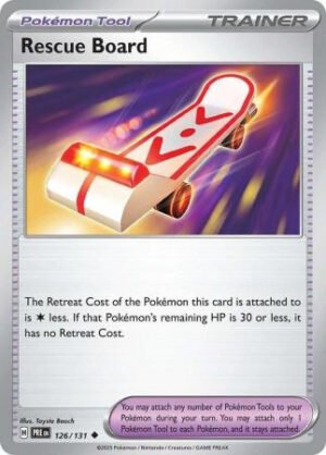 SV Prismatic Evolutions 126/131 Rescue Board