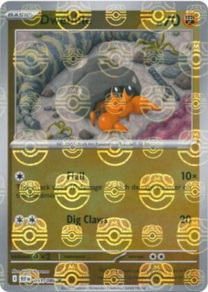 SV Black Bolt 051/086 Dwebble (MASTER BALL Reverse Holo)