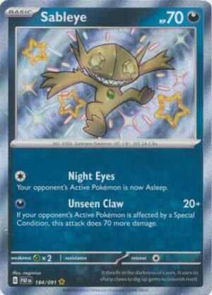 SV Paldean Fates 184/091 Sableye (Holo Shiny)