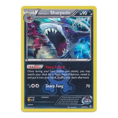 XY Double Crisis 21/34 Team Aqua's Sharpedo (Holo)