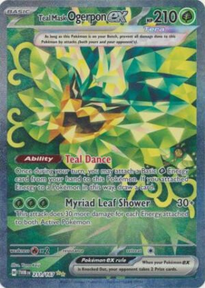 SV Twilight Masquerade 211/167 Teal Mask Ogerpon ex (Alternative Art, Full Art)