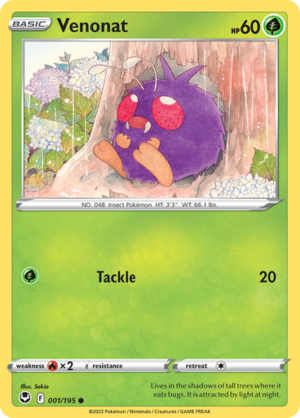 SWSH Silver Tempest 001/195 Venonat