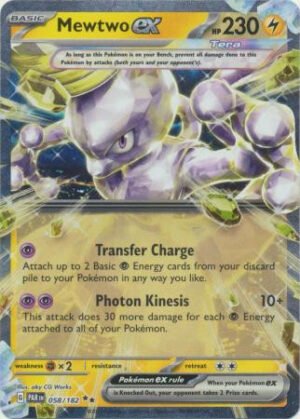 SV Paradox Rift 058/182 Mewtwo ex (Half Art)