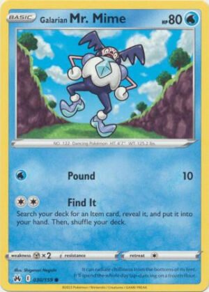 Crown Zenith 030/159 Galarian Mr. Mime