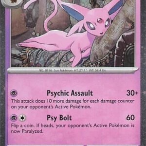 SV Prismatic Evolutions 033/131 Espeon (Cosmo Holo)
