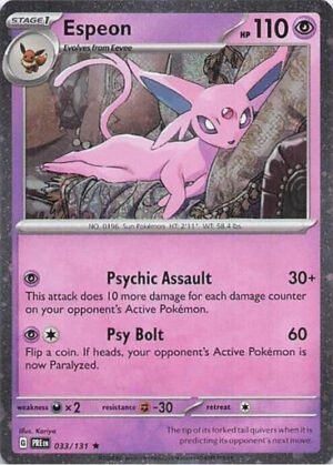 SV Prismatic Evolutions 033/131 Espeon (Cosmo Holo)
