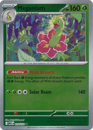 Mega Evolution 010/132 Meganium (Reverse Holo)