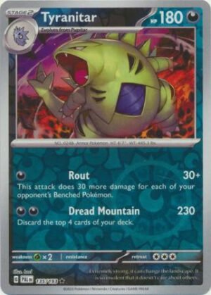 SV Paldea Evolved 135/193 Tyranitar (Reverse Holo)