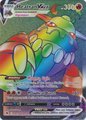 Astral Radiance 191/189 Heatran VMAX (Rainbow Rare)
