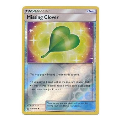 SM Ultra Prism 129/156 Missing Clover (Reverse Holo)