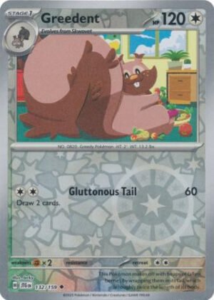 SV Journey Together 132/159 Greedent (Reverse Holo)