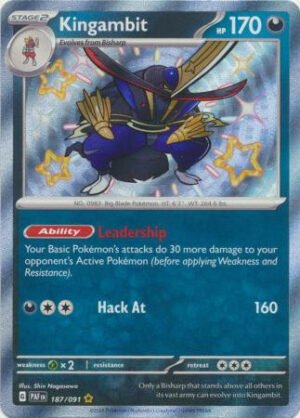 SV Paldean Fates 187/091 Kingambit (Holo Shiny)