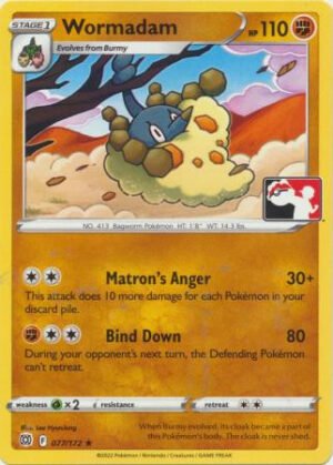 Brilliant Stars 077/172 Wormadam (Prize Pack League Promo Non-Holo)