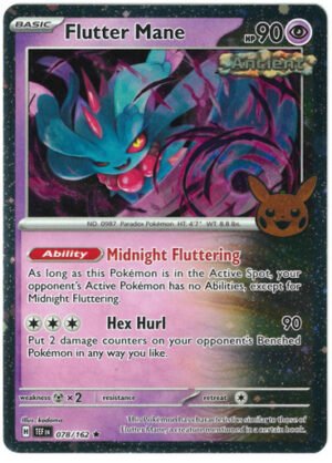 SV Temporal Forces 078/162 Flutter Mane (Pikachu Pumpkin Cosmo Holo Stamp)