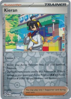 SV Prismatic Evolutions 113/131 Kieran (Reverse Holo)