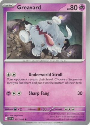Scarlet & Violet (Base Set) 105/198 Greavard (Non-Holo)